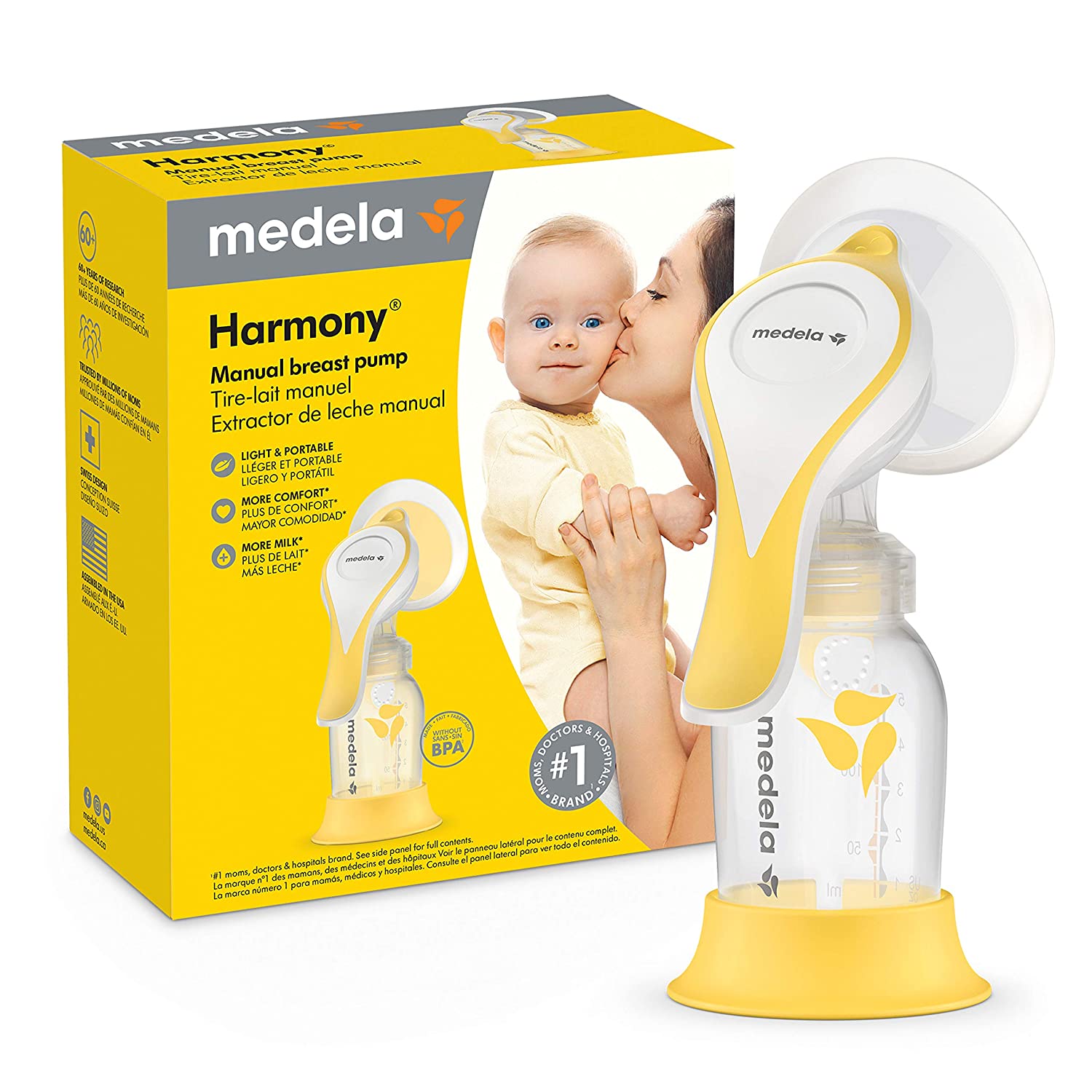Medela Harmony Flex Breast Pump, Manual Silicone Pump - Dolbreastpumps