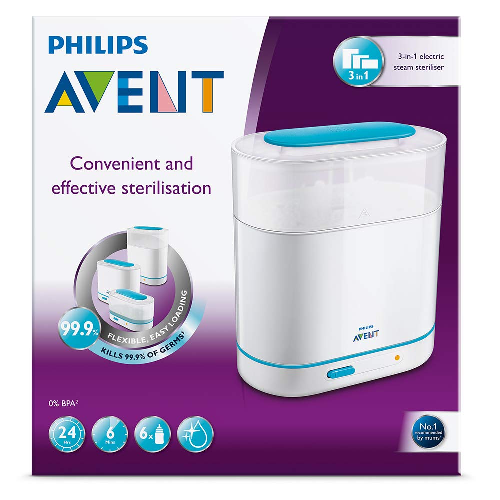 Philips Avent 3 in 1 Electric Steam Sterilizer - Dolbreastpumps
